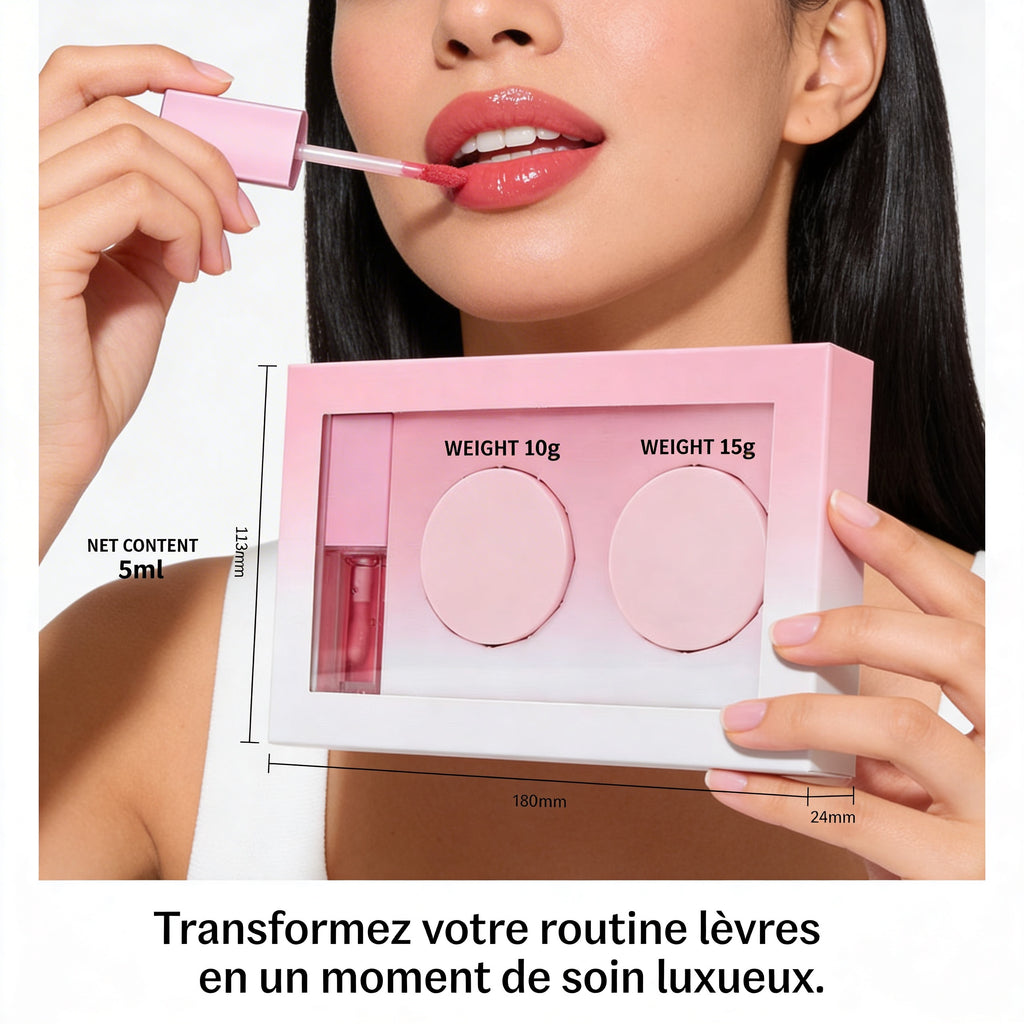 KIT LÈVRES 3-EN-1 EXFOLIE , NOURRIT & BRILLANT