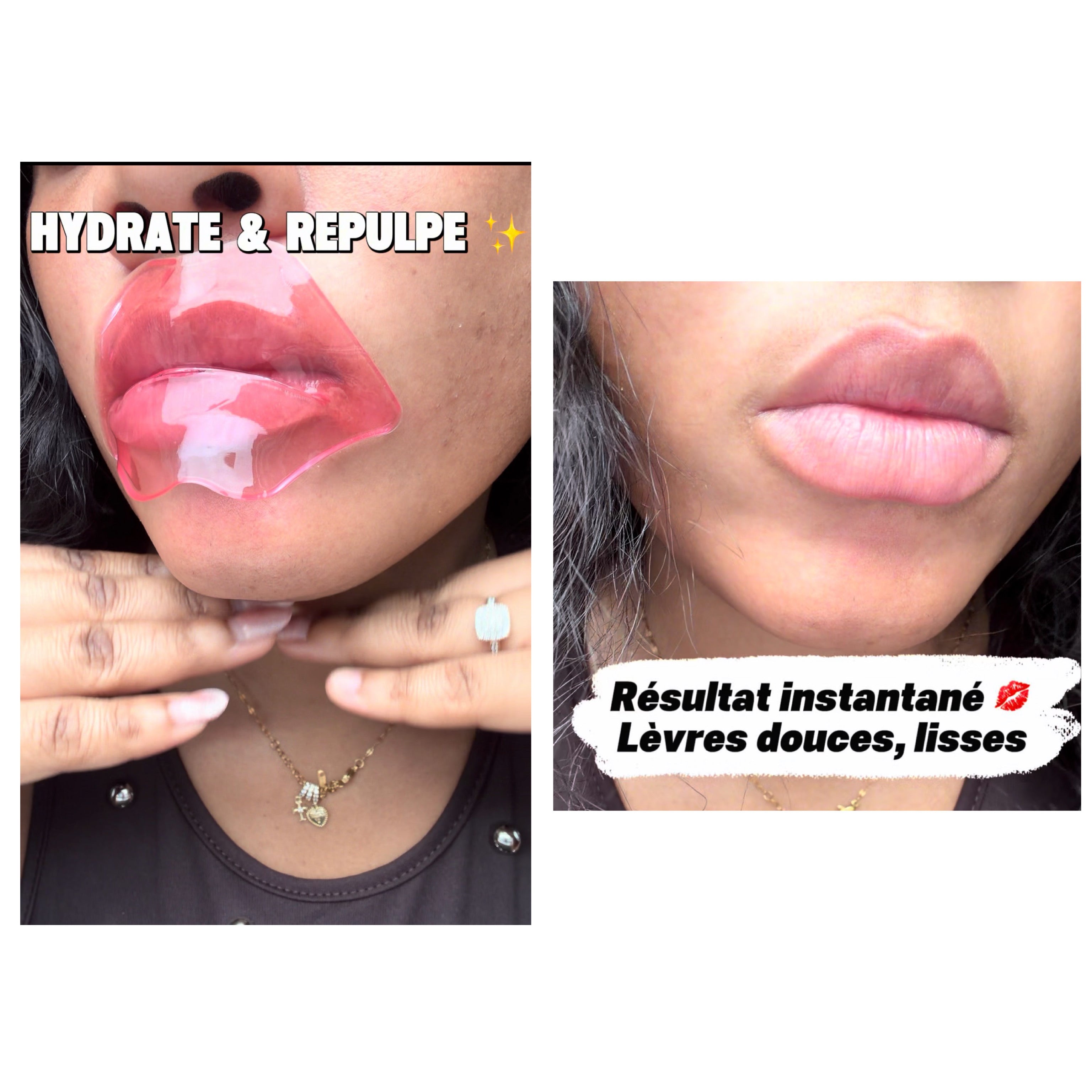 PATCH GEL MASQUE Qui HYDRATE et Repulpe les lèvres