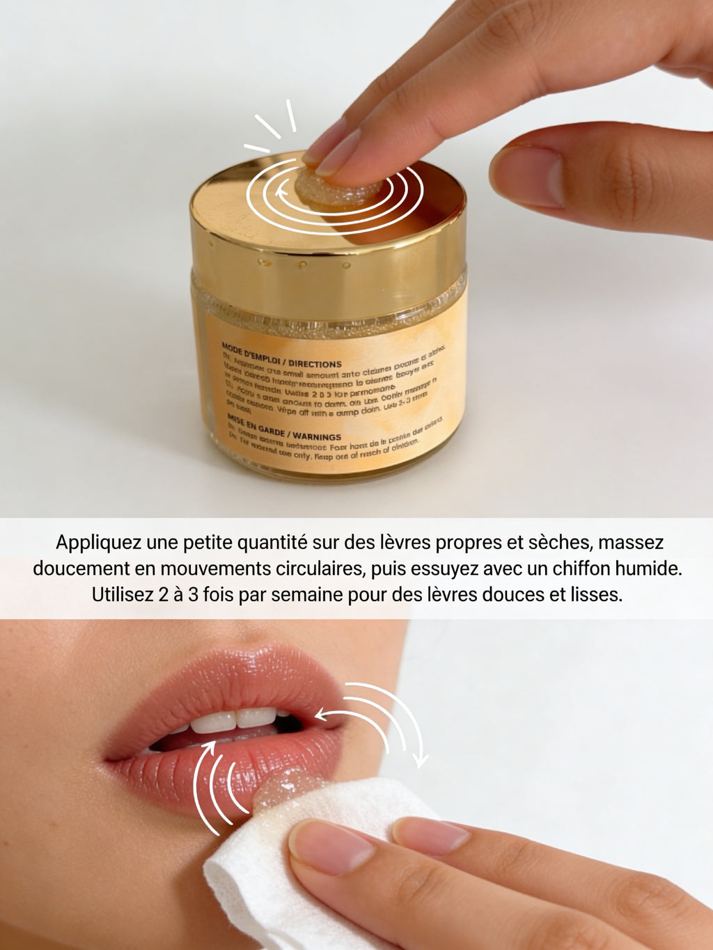 GOMMAGE LEVRES AU CURCUMA / EXFOLIATION DOUCE ET LEVRES LISSES