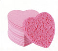 EPONGES FACIALES COMPRESSÉES EN FORME DE COEUR