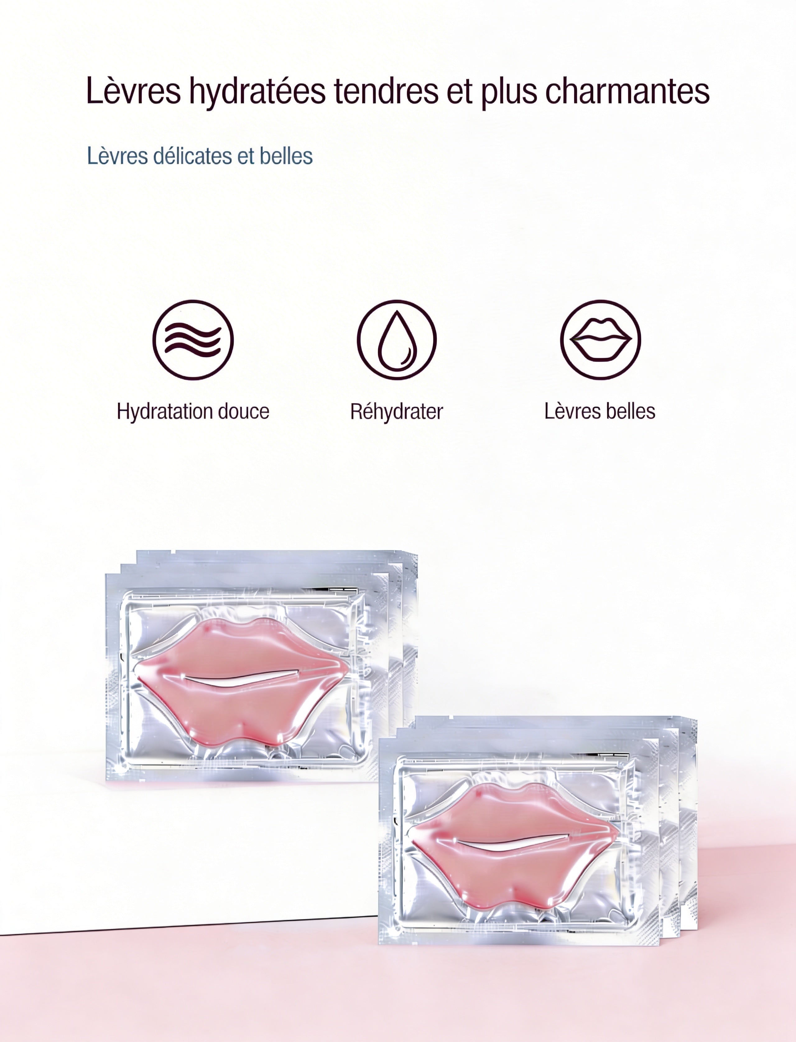 PATCH GEL MASQUE Qui HYDRATE et Repulpe les lèvres